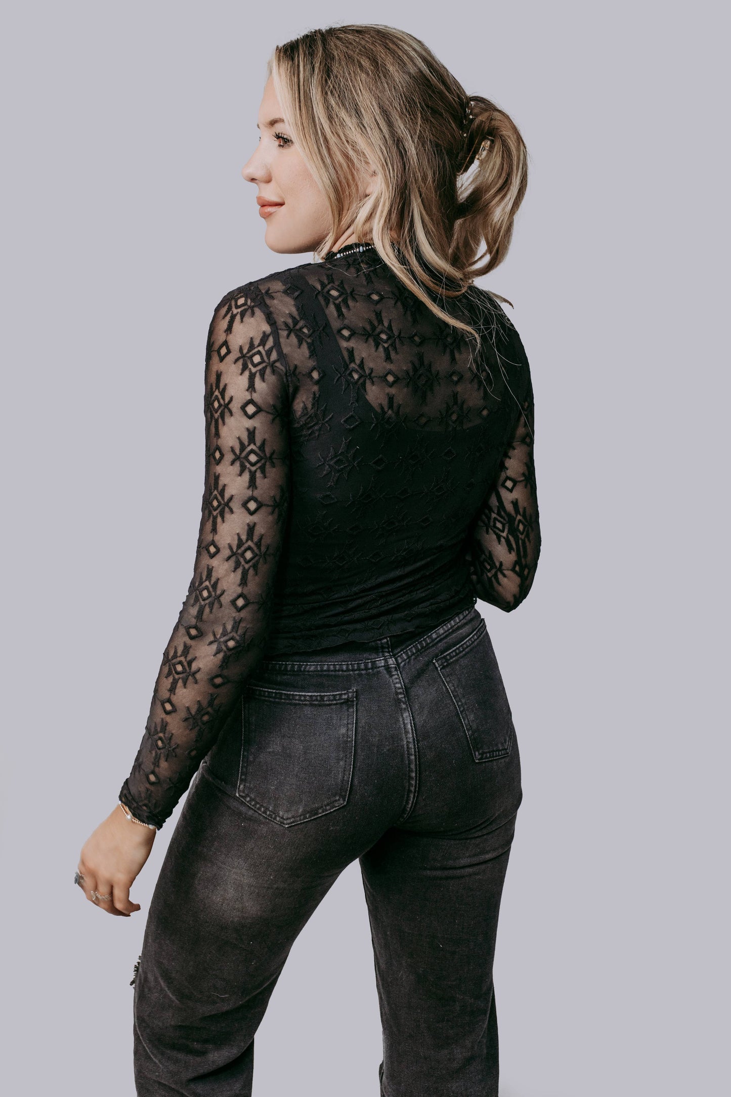 Embroidery Lace Top