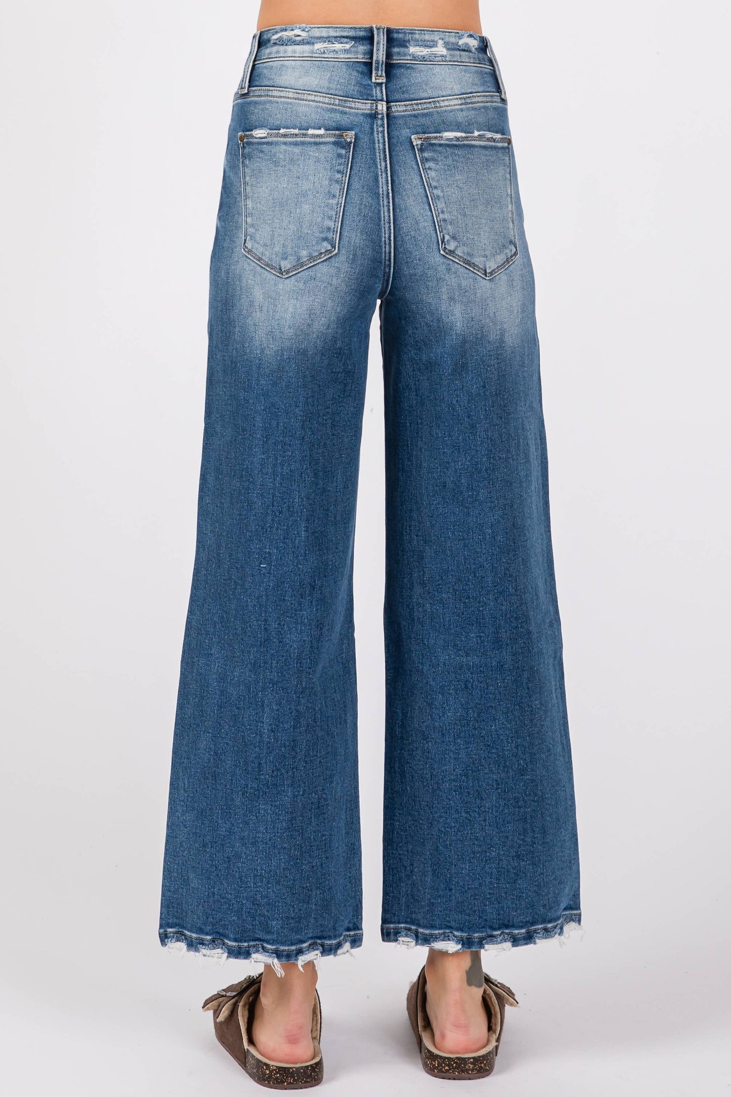 HIGH RISE RELAXED CROPPED WIDE LEG