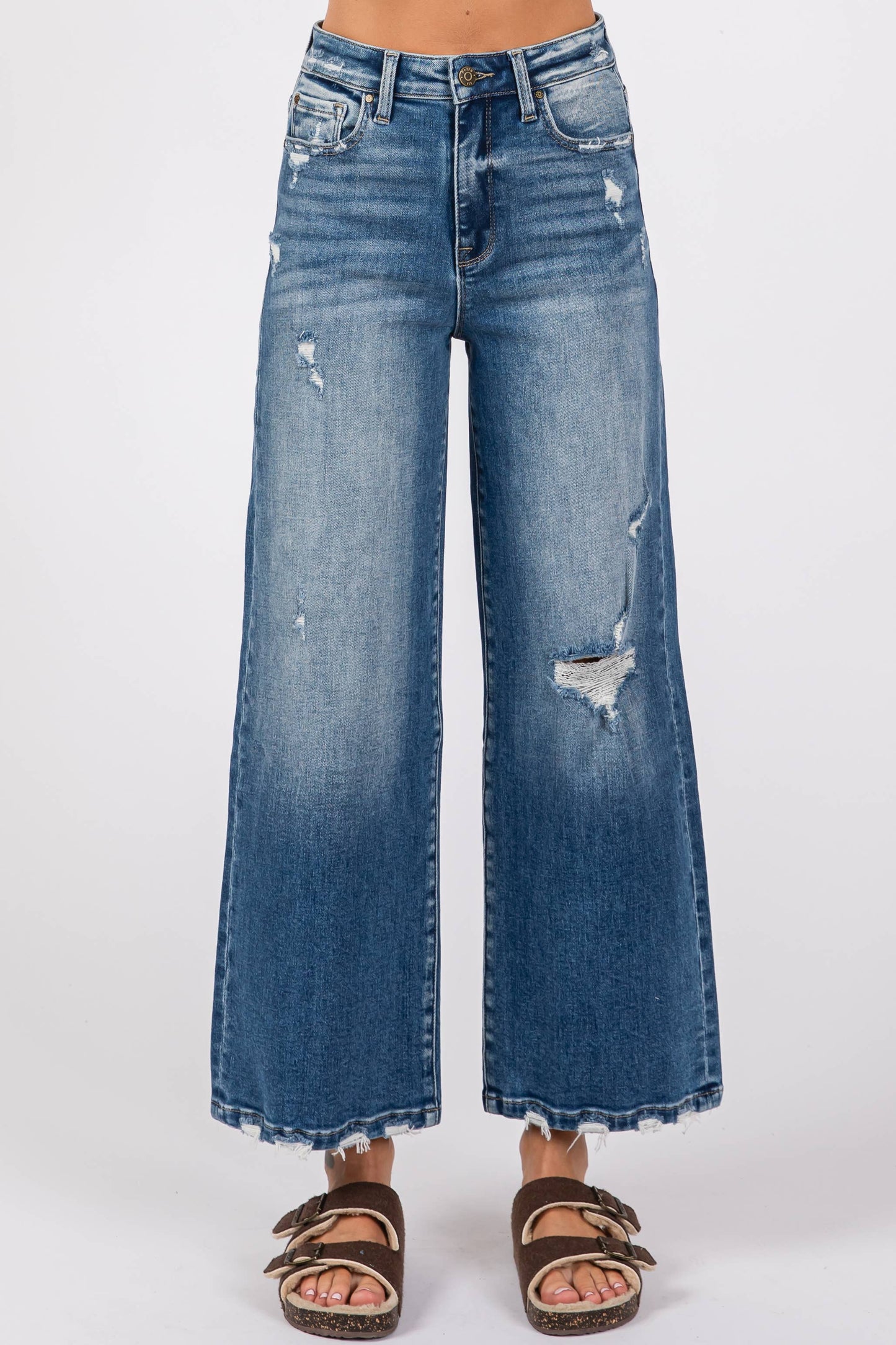 HIGH RISE RELAXED CROPPED WIDE LEG