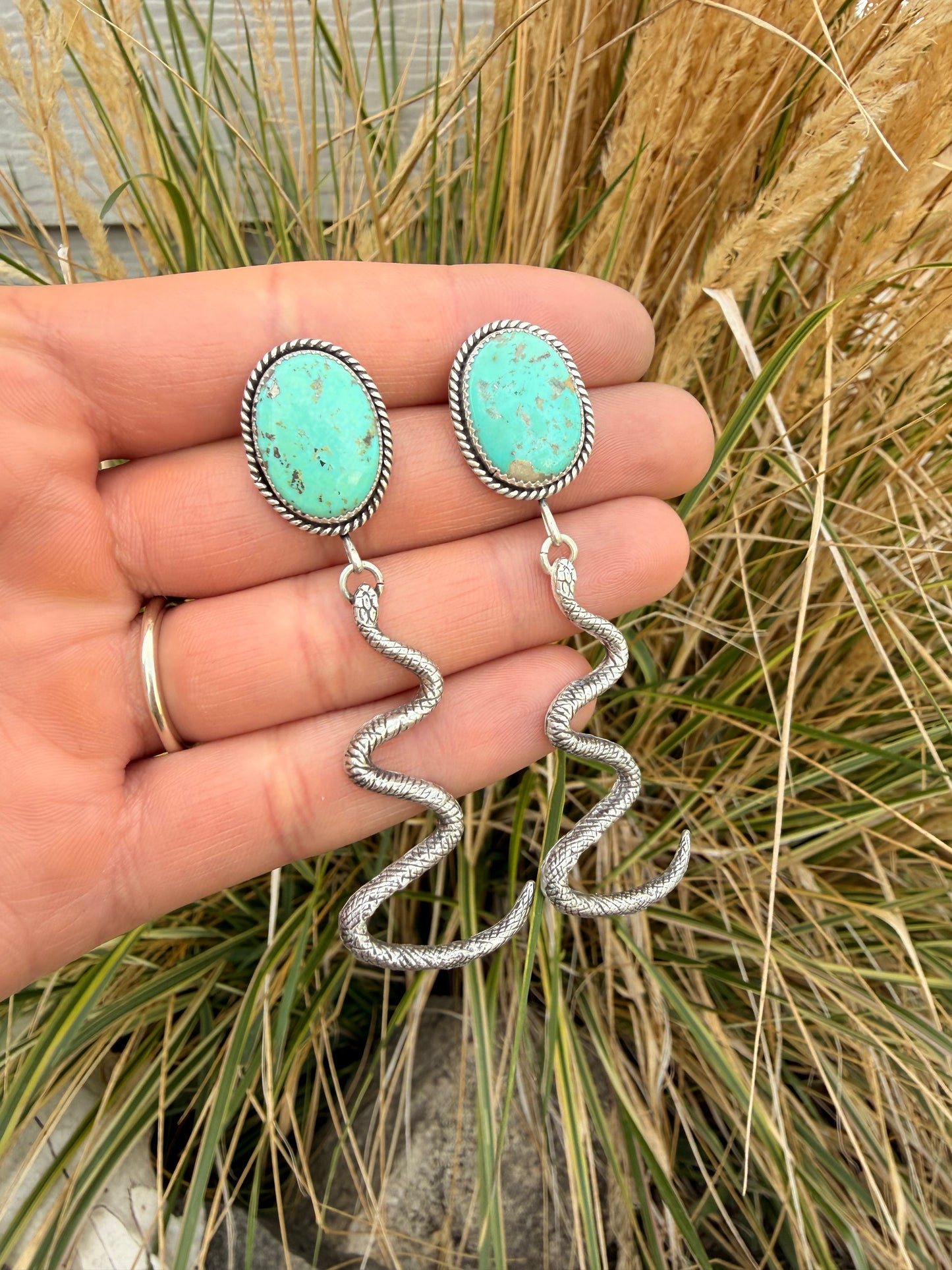 Sonoran snake earrings
