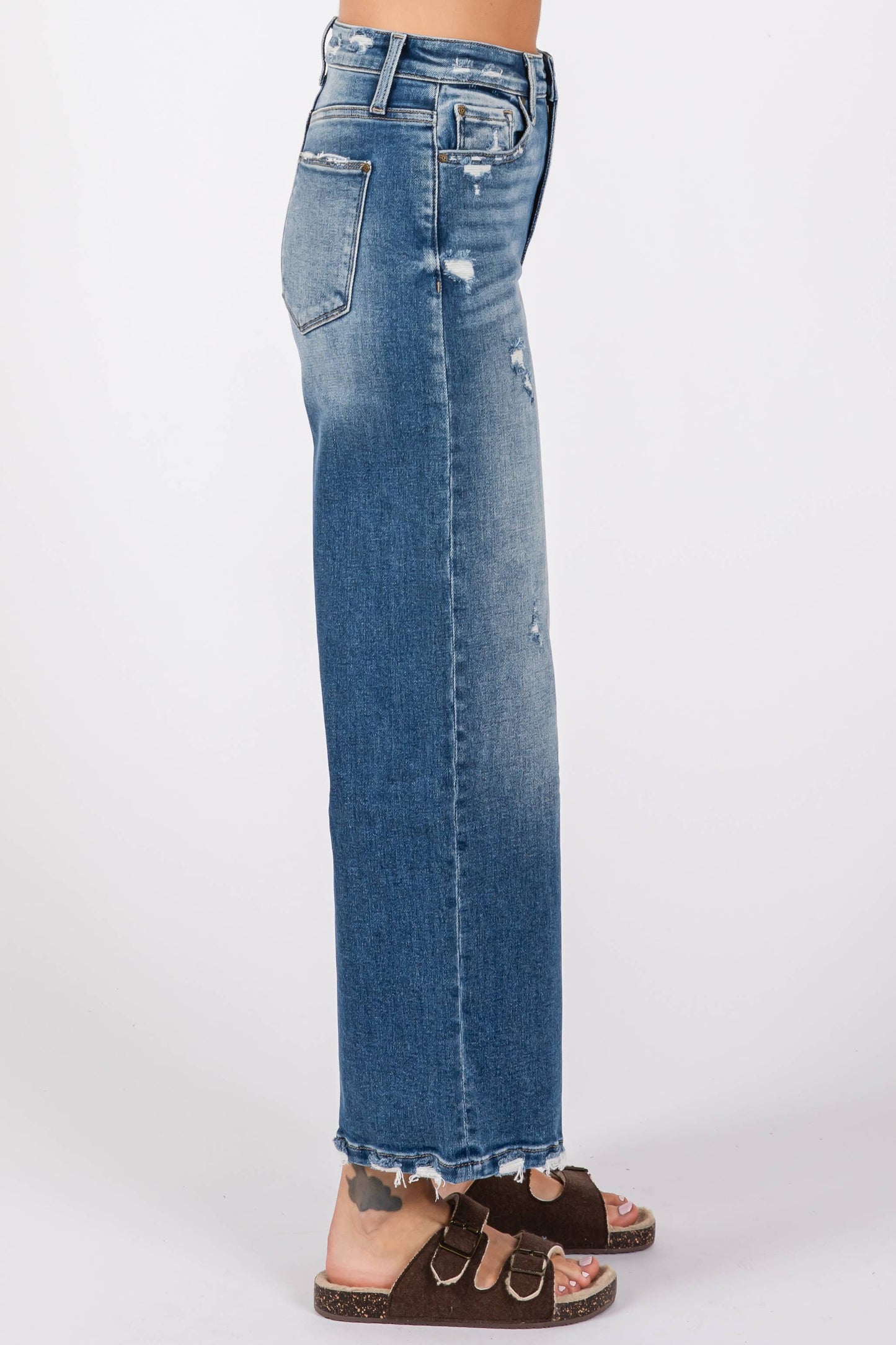 HIGH RISE RELAXED CROPPED WIDE LEG