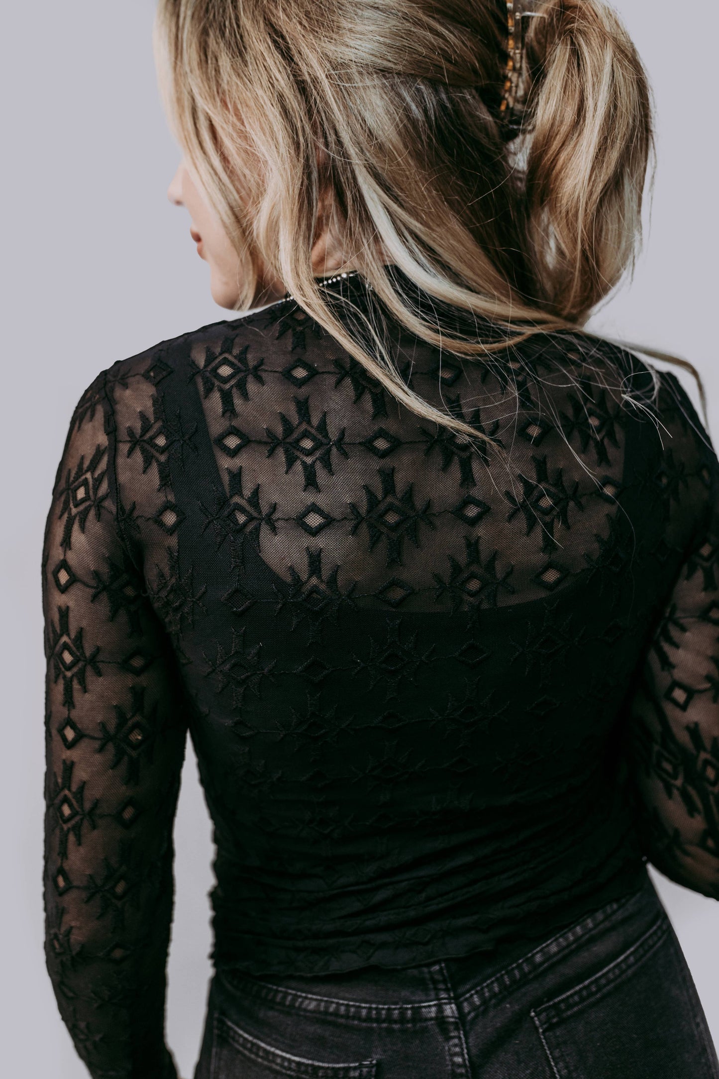 Embroidery Lace Top