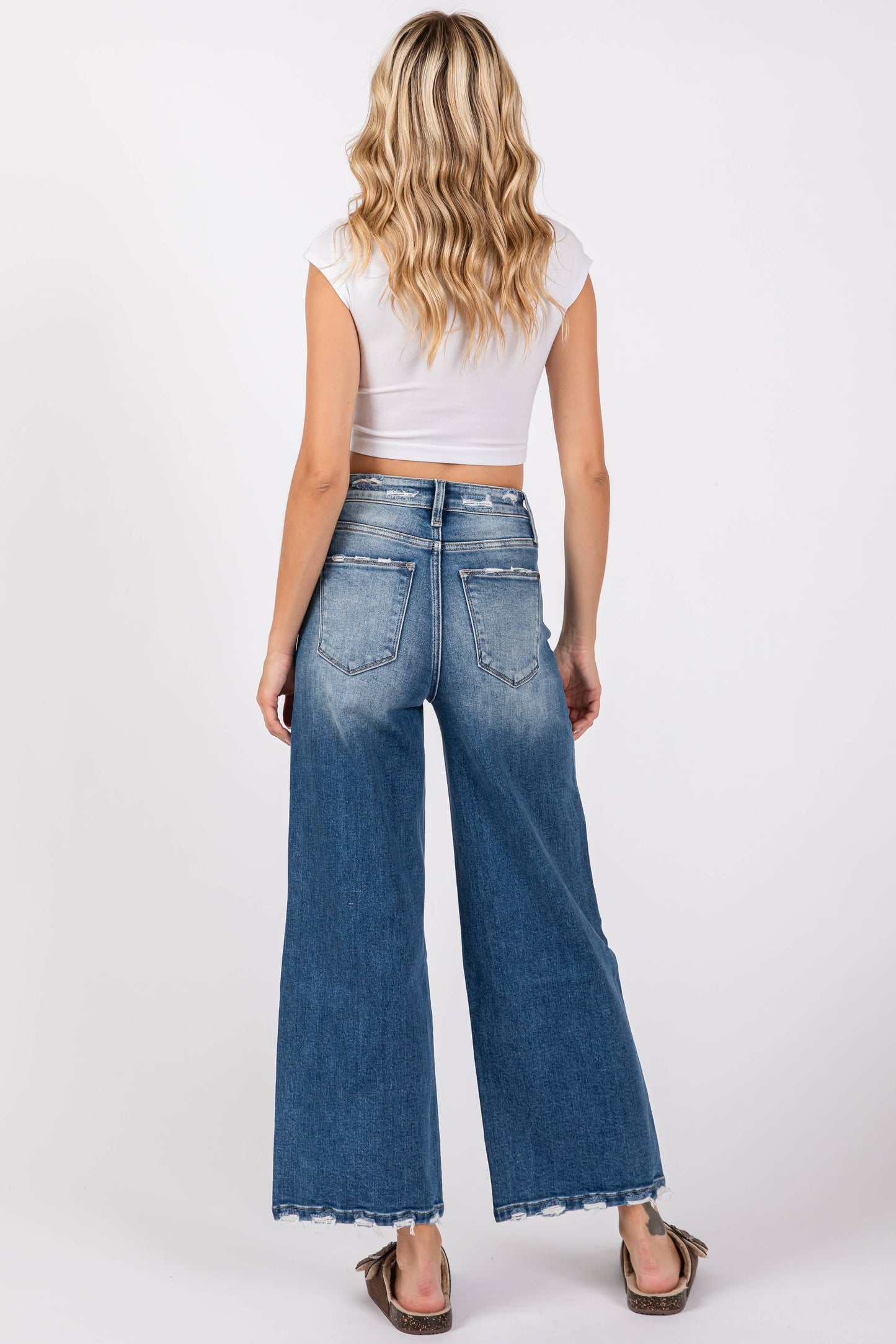 HIGH RISE RELAXED CROPPED WIDE LEG