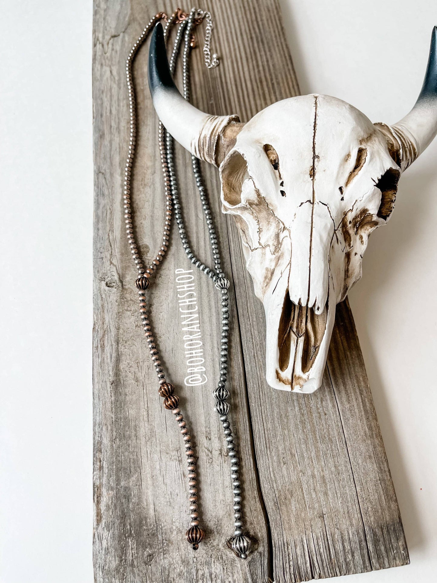 Navajo Style Y Necklace Western Pendant Necklace: Silver