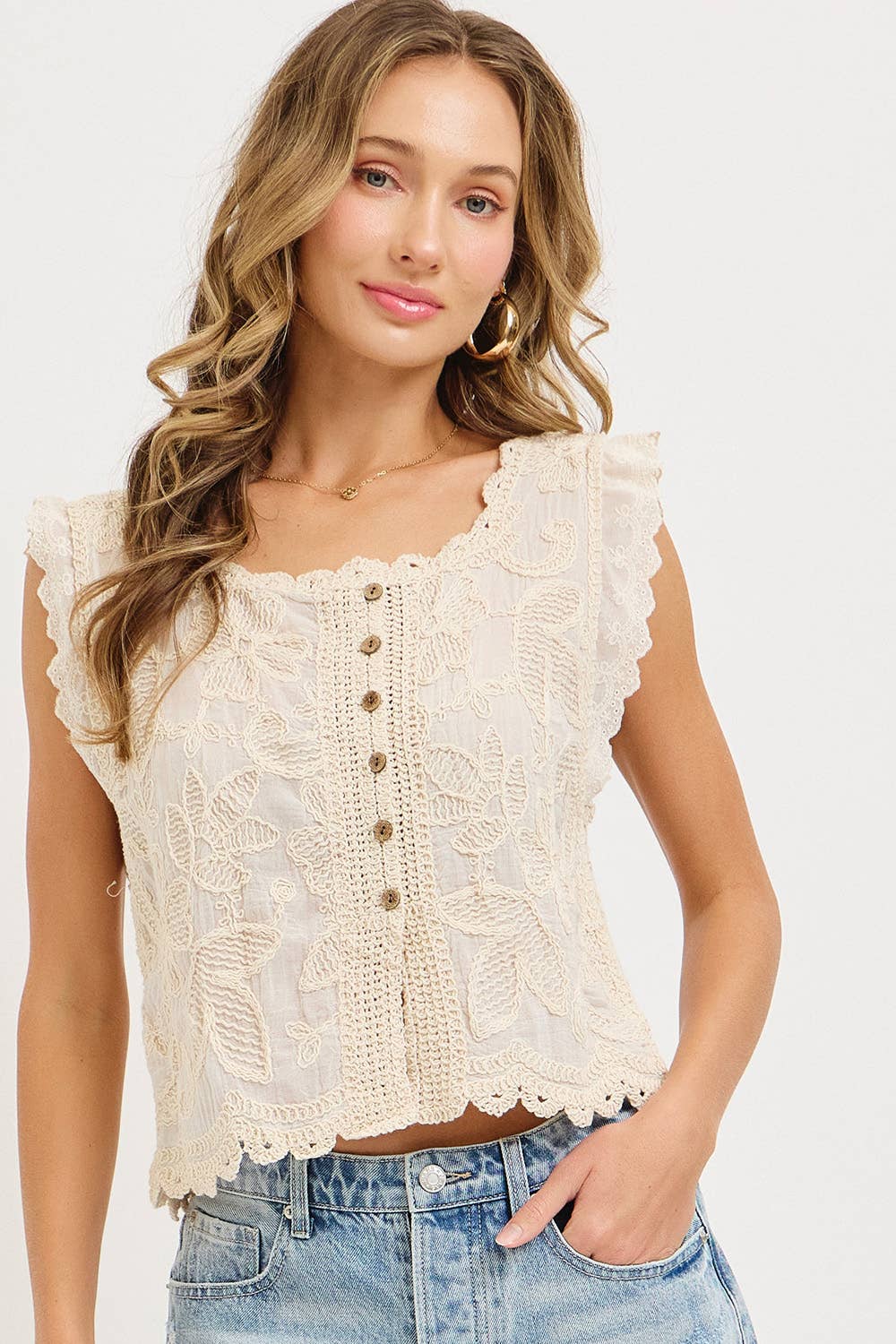 Boho crochet top