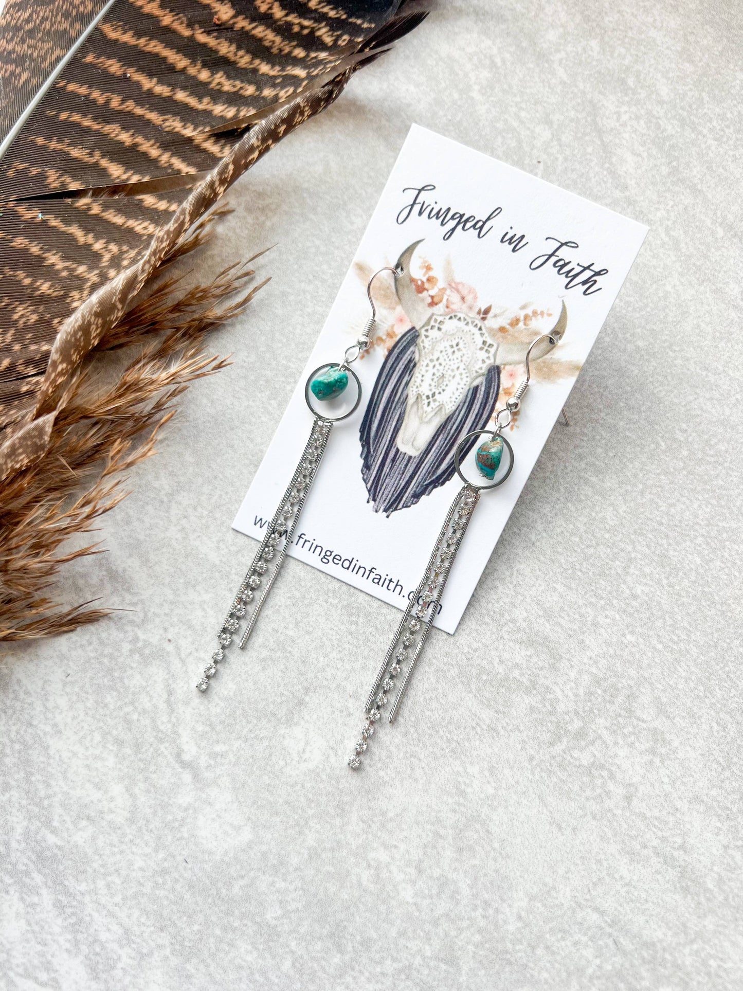 Boho Rhinestone Earrings 