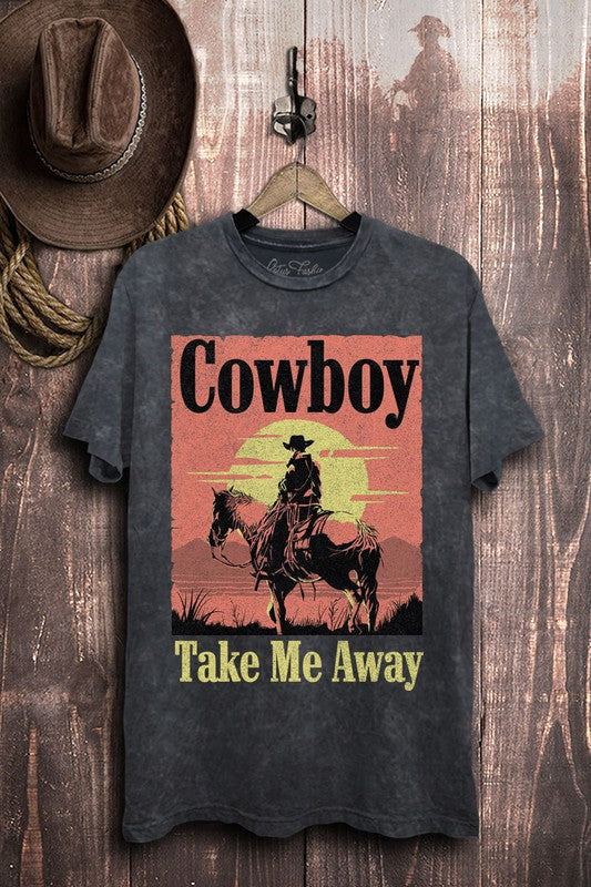 Plus Cowboy Take Me Away Graphic Top