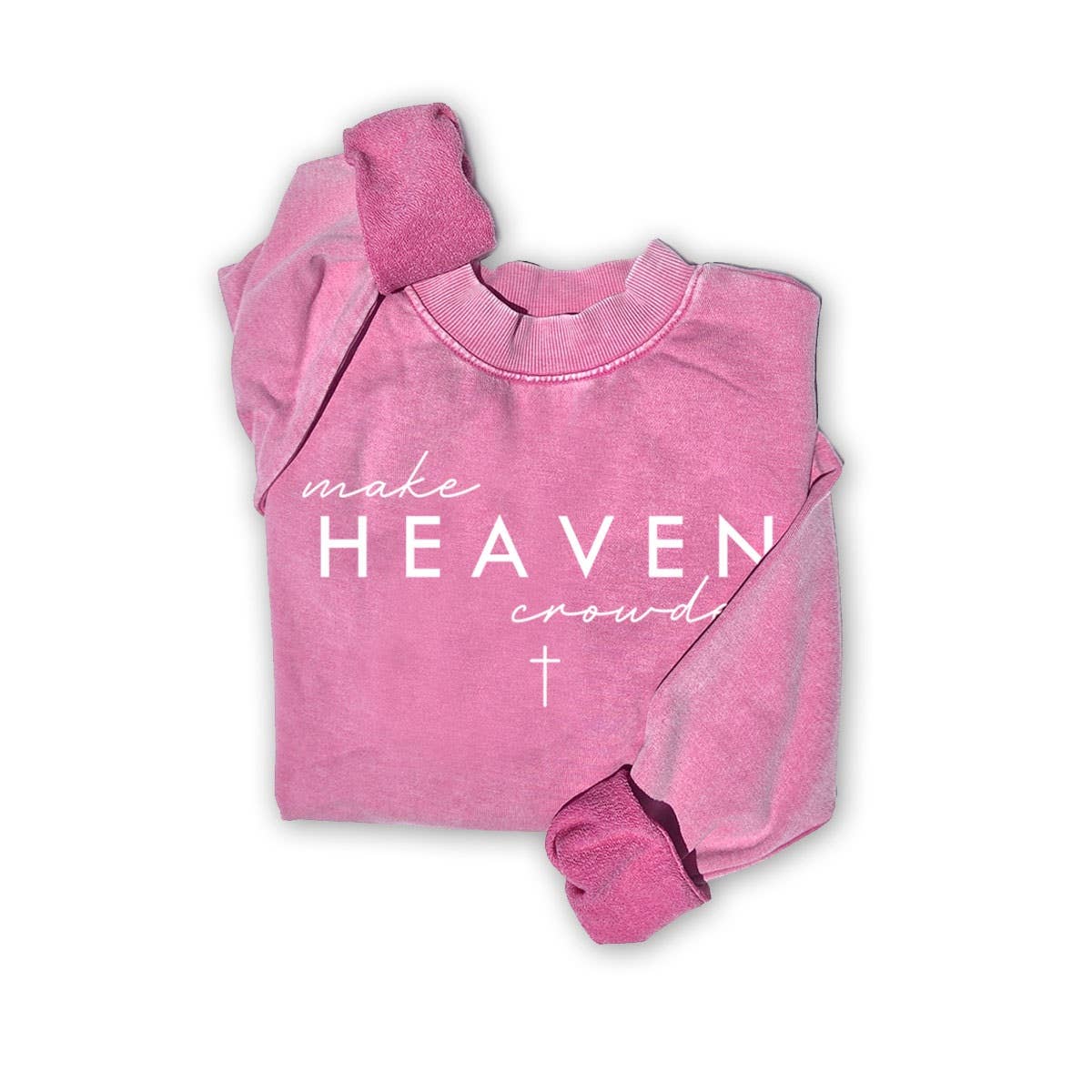 MAKE HEAVEN MINERAL GRAPHIC SWEATSHIRTS: MINERAL BROWN / S-M-L-XL(1-2-2-1)