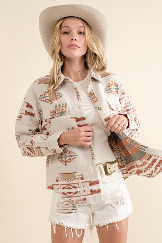 Aztec print Jacket