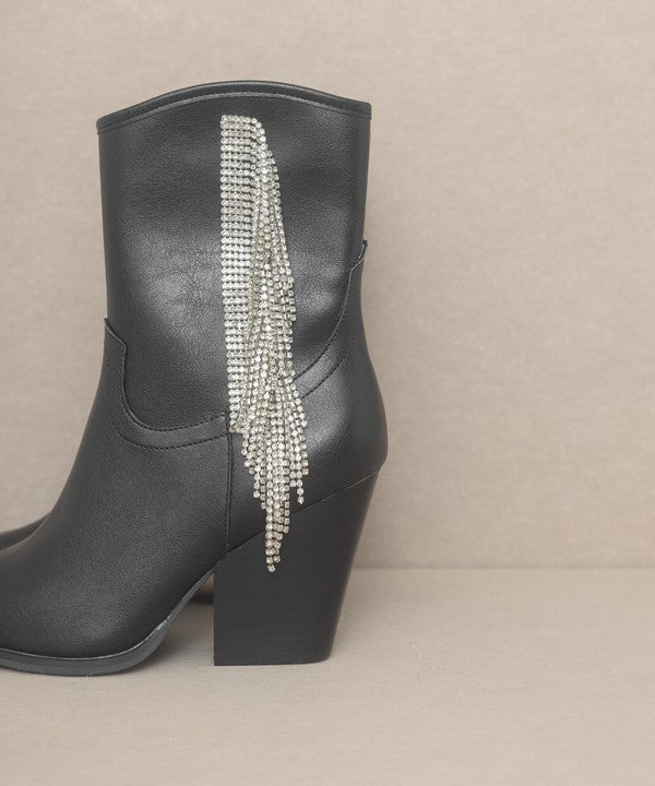 OASIS SOCIETY Kai - Rhinestone Fringe Boots