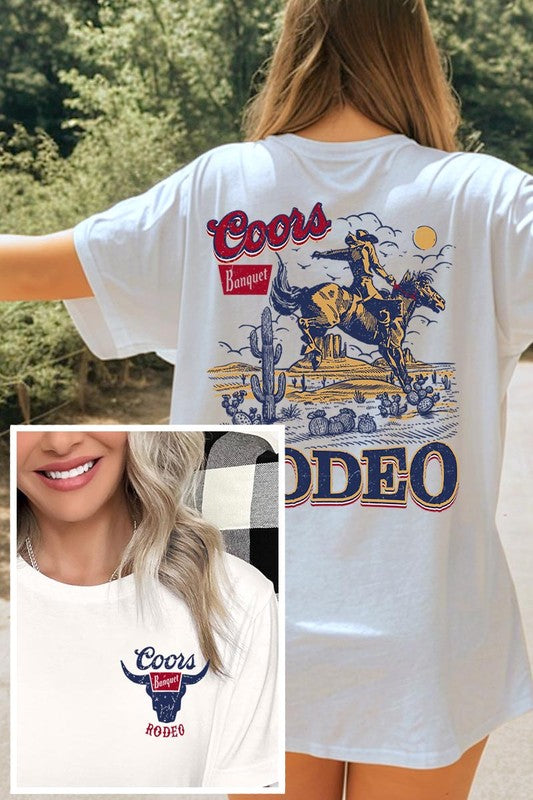 Coors rodeo graphic t-shirt