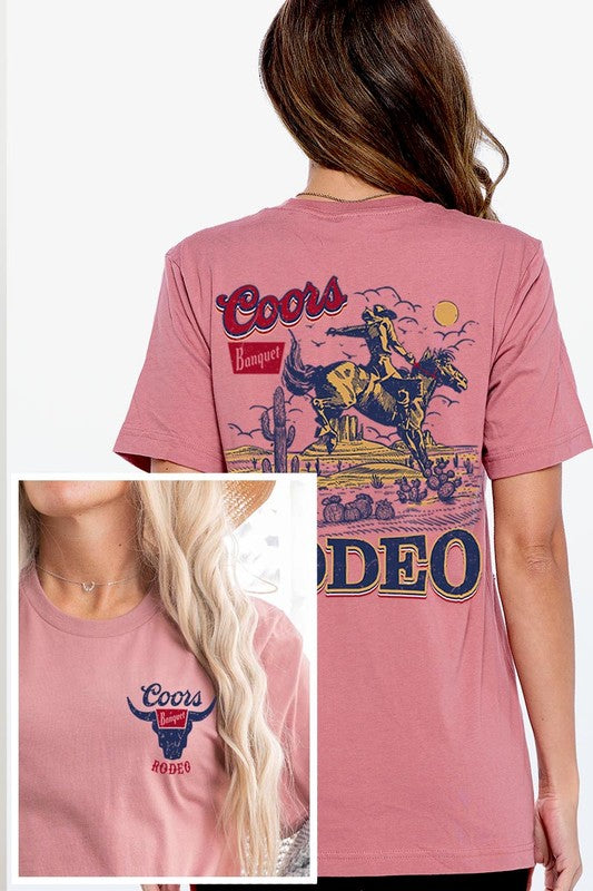 Coors rodeo graphic t-shirt