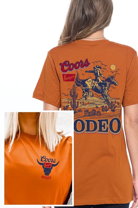 Coors rodeo graphic t-shirt