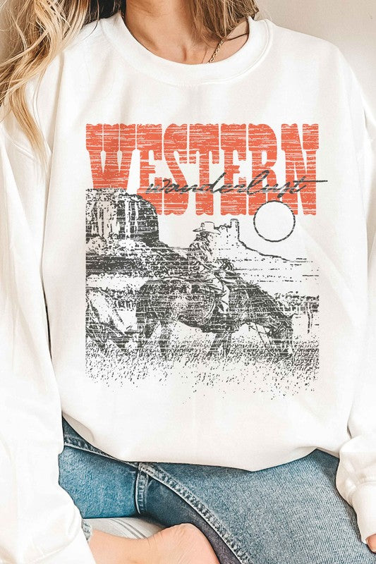 WESTERN WANDERLUST COUNTRY GRAPHIC SWEATSHIRT