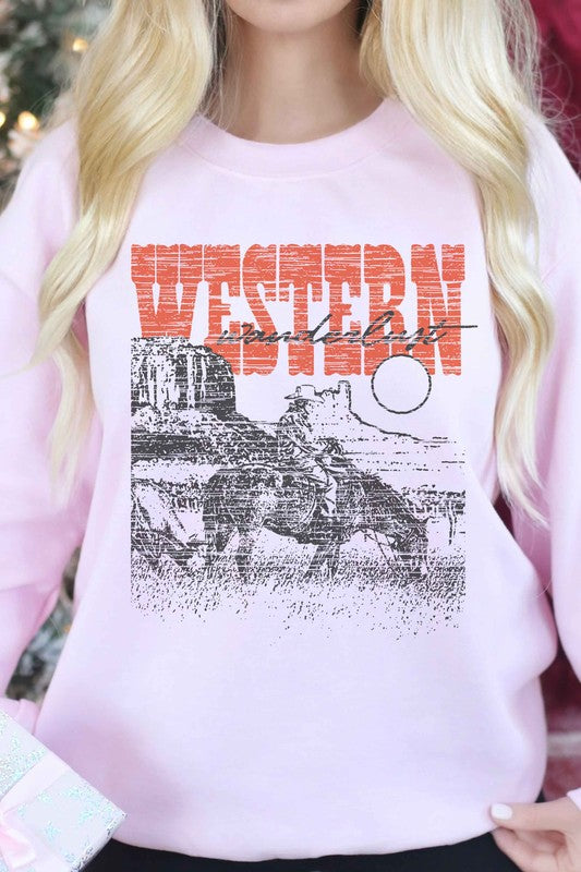 WESTERN WANDERLUST COUNTRY GRAPHIC SWEATSHIRT