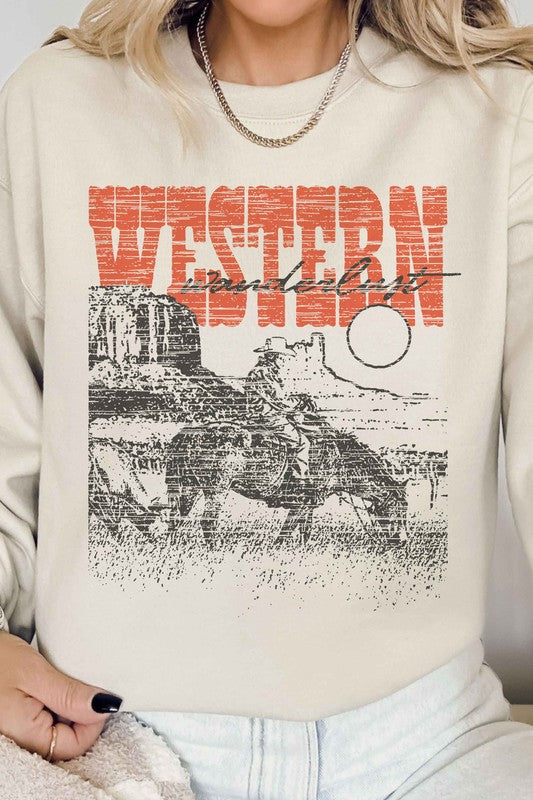 WESTERN WANDERLUST COUNTRY GRAPHIC SWEATSHIRT