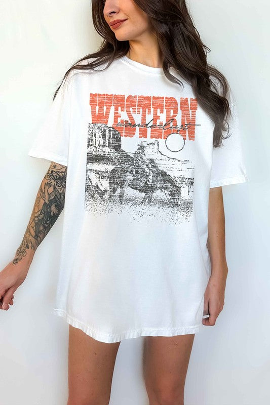 WESTERN WANDERLUST COUNTRY OVERSIZED TEE