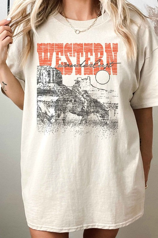 WESTERN WANDERLUST COUNTRY OVERSIZED TEE