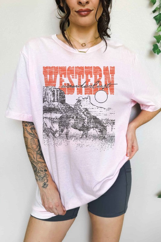 WESTERN WANDERLUST COUNTRY OVERSIZED TEE