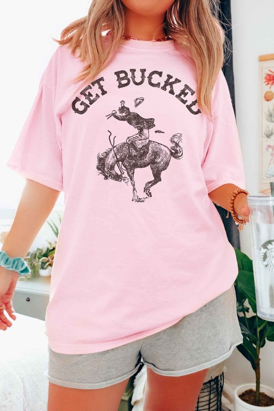 GET BUCKED WESTERN COUNTRY GRAPHIC TEE