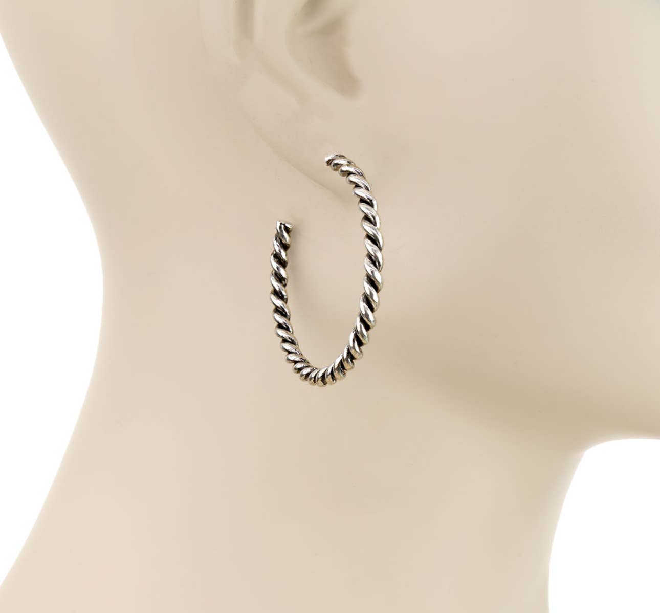 1.75” Western Rope Hoop Earrings