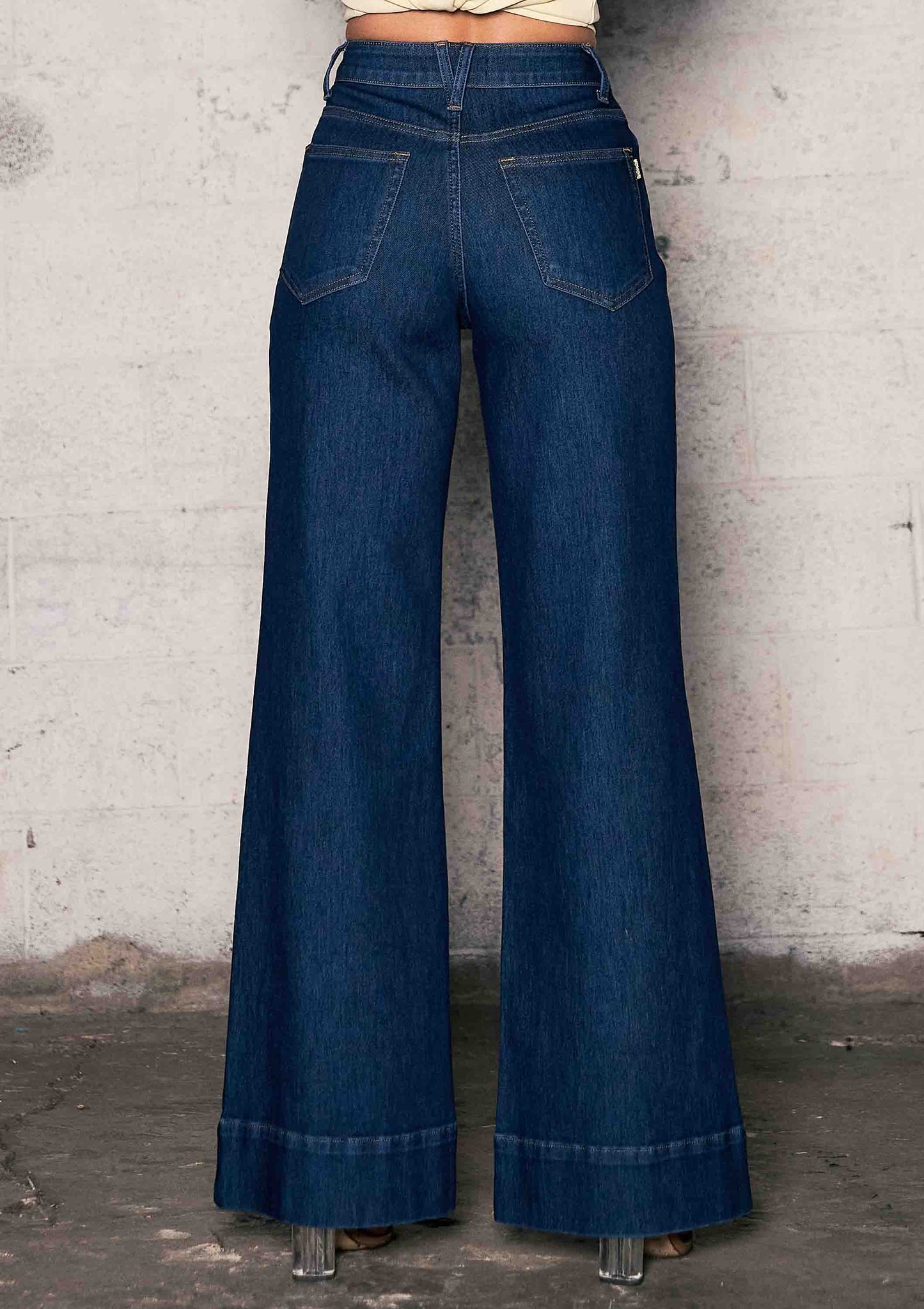 High Rise Wide Leg Jeans