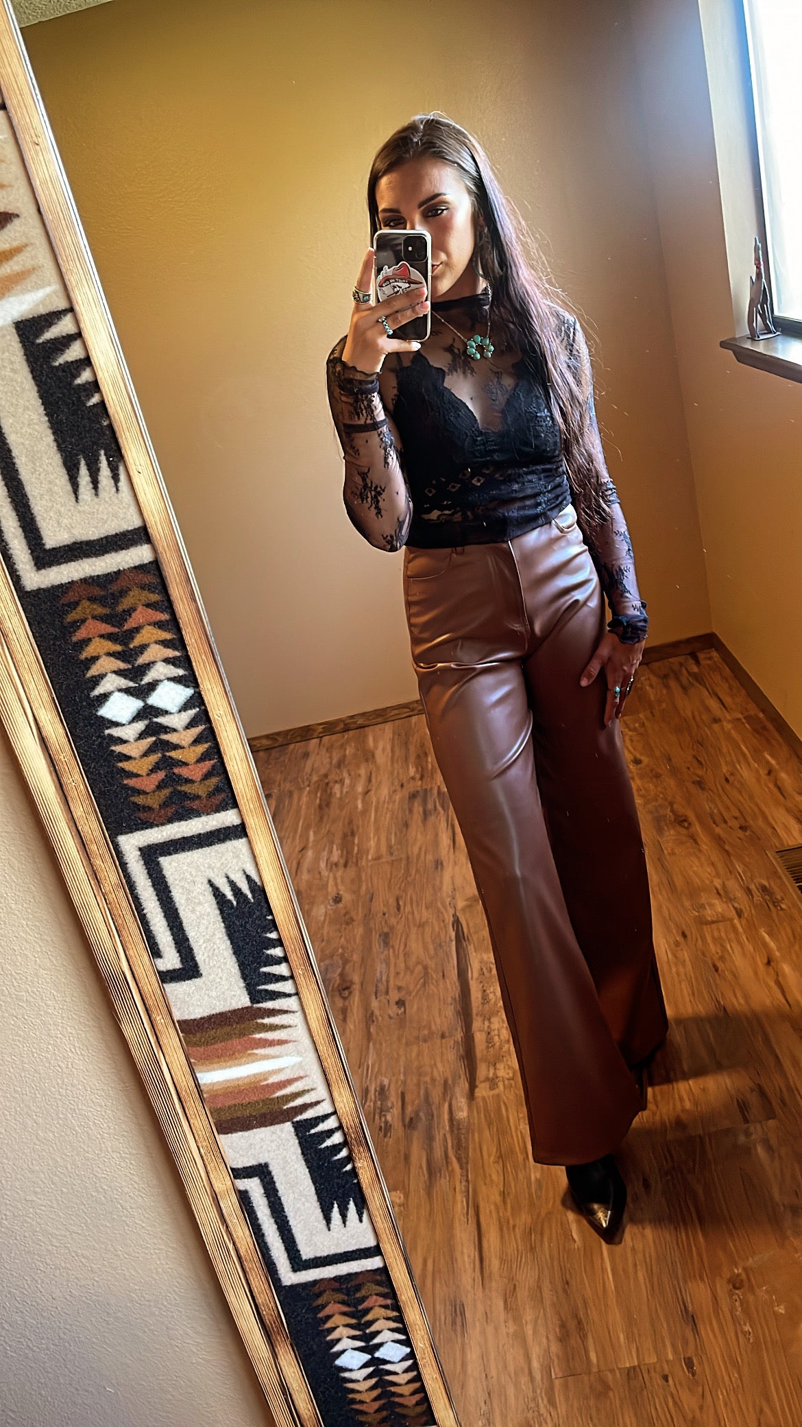 Floral embroidery mesh top