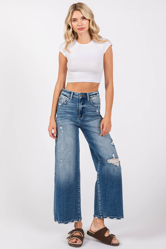 HIGH RISE RELAXED CROPPED WIDE LEG