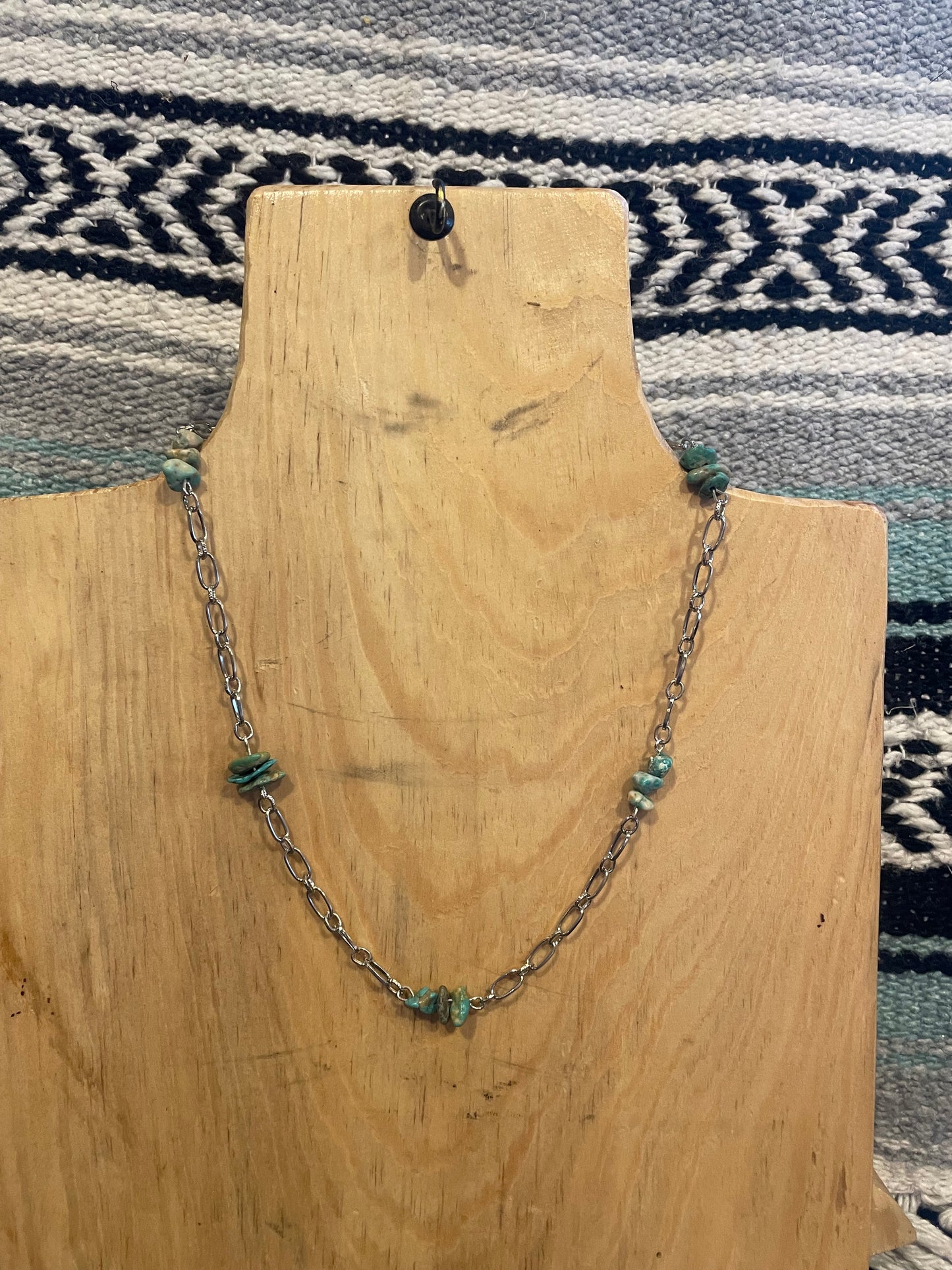 Turquoise chain necklace