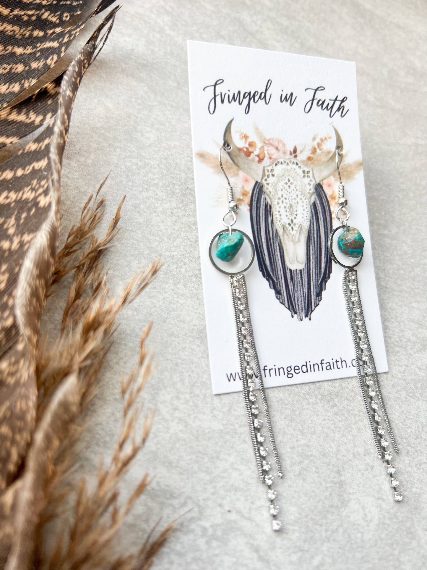 Boho Rhinestone Earrings 