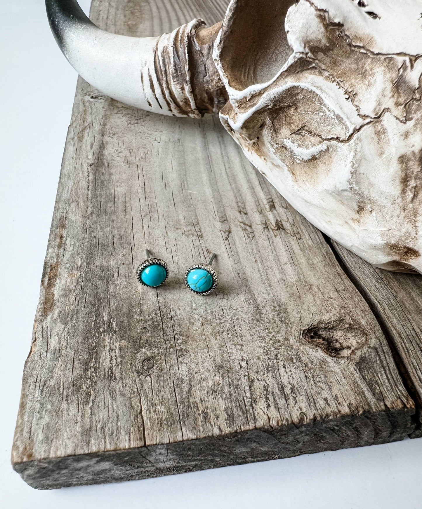 Mini Turquoise Stud Earrings