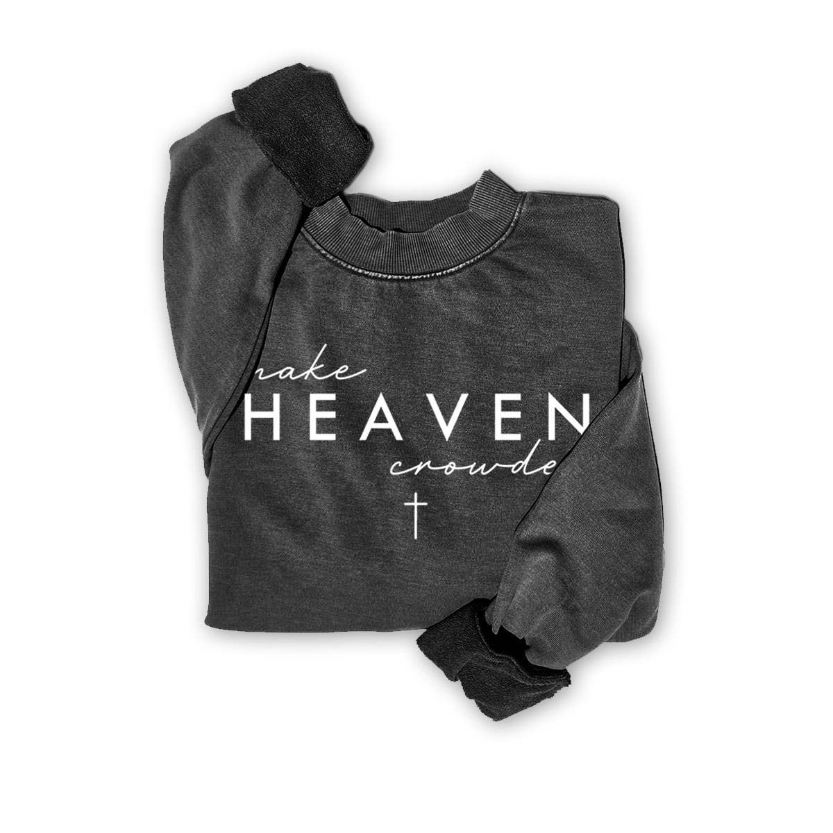 MAKE HEAVEN MINERAL GRAPHIC SWEATSHIRTS: MINERAL BROWN / S-M-L-XL(1-2-2-1)