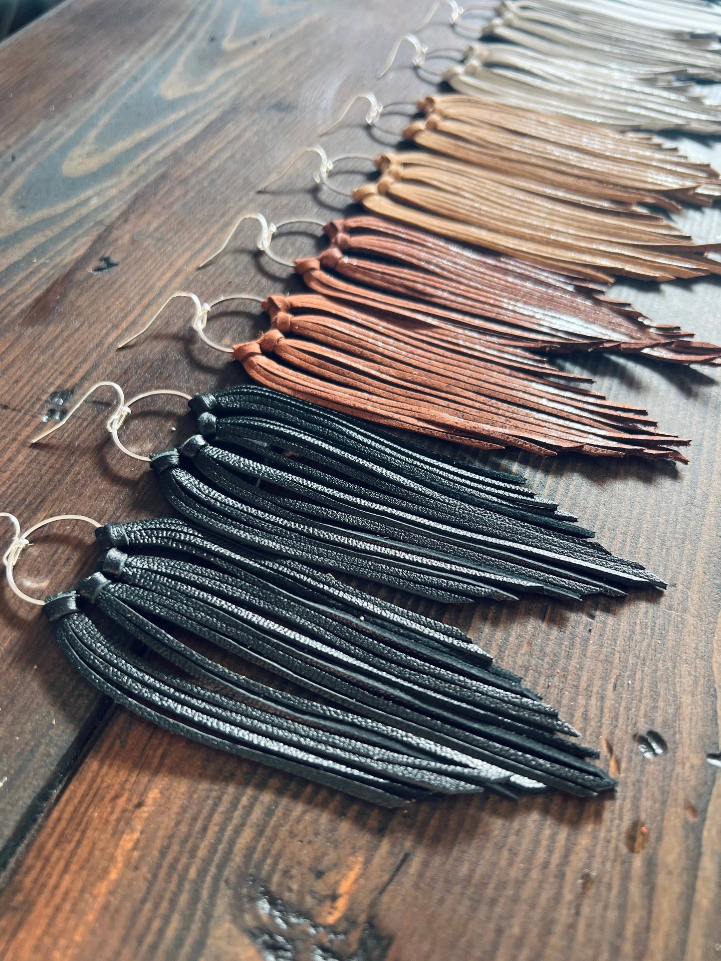 Bozeman Fringe Earrings: Black