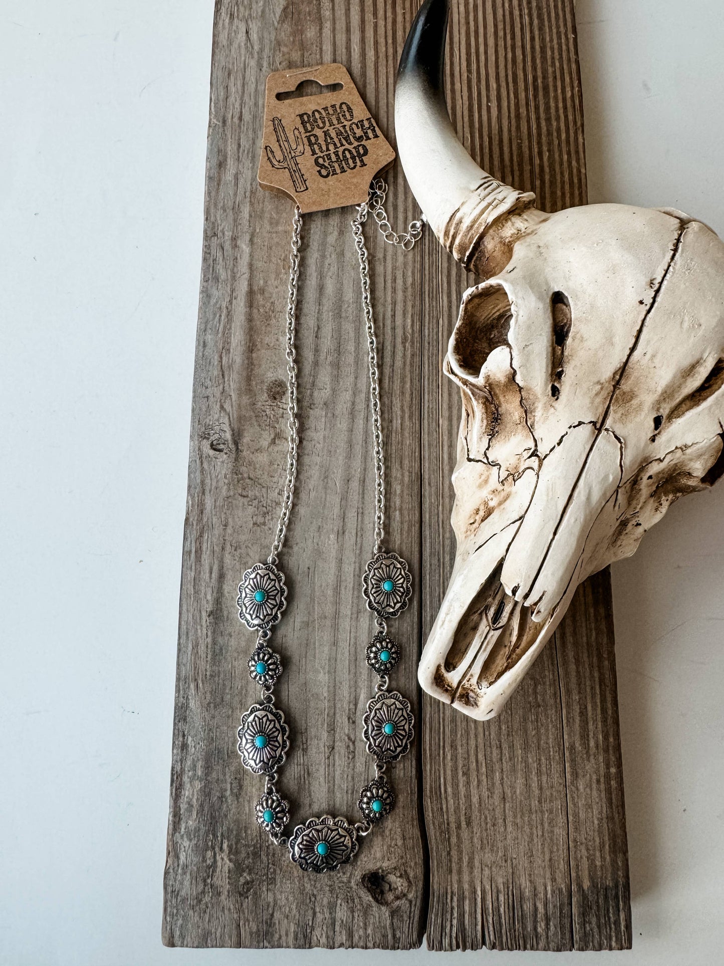 Western Conchos Link Necklace