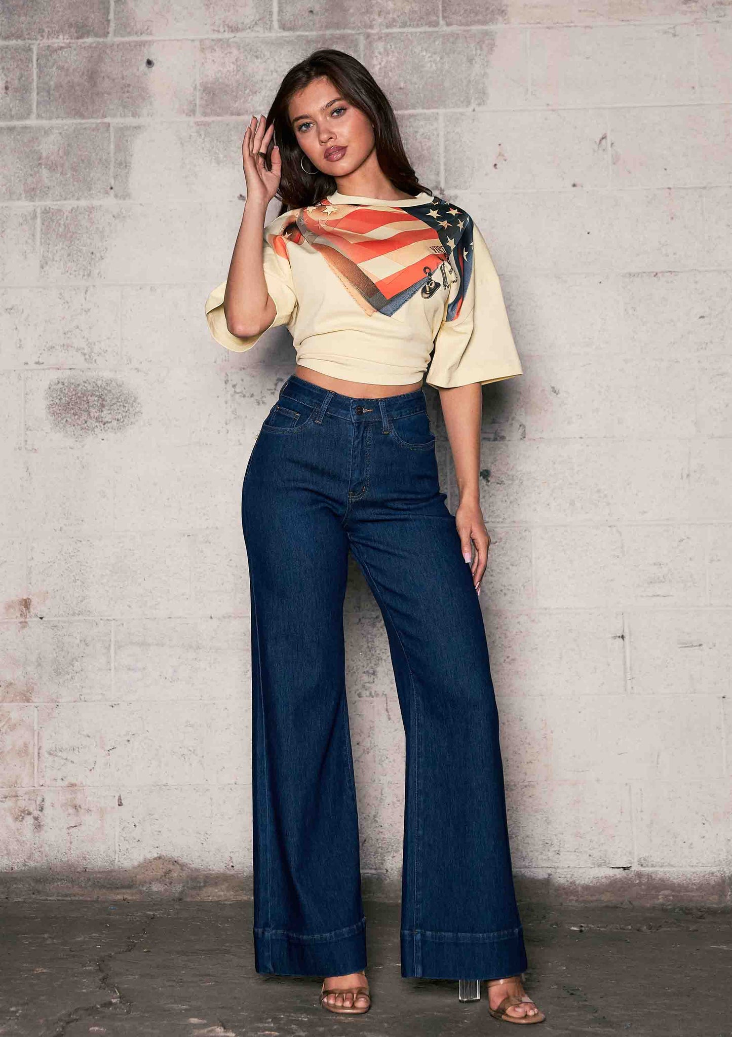 High Rise Wide Leg Jeans