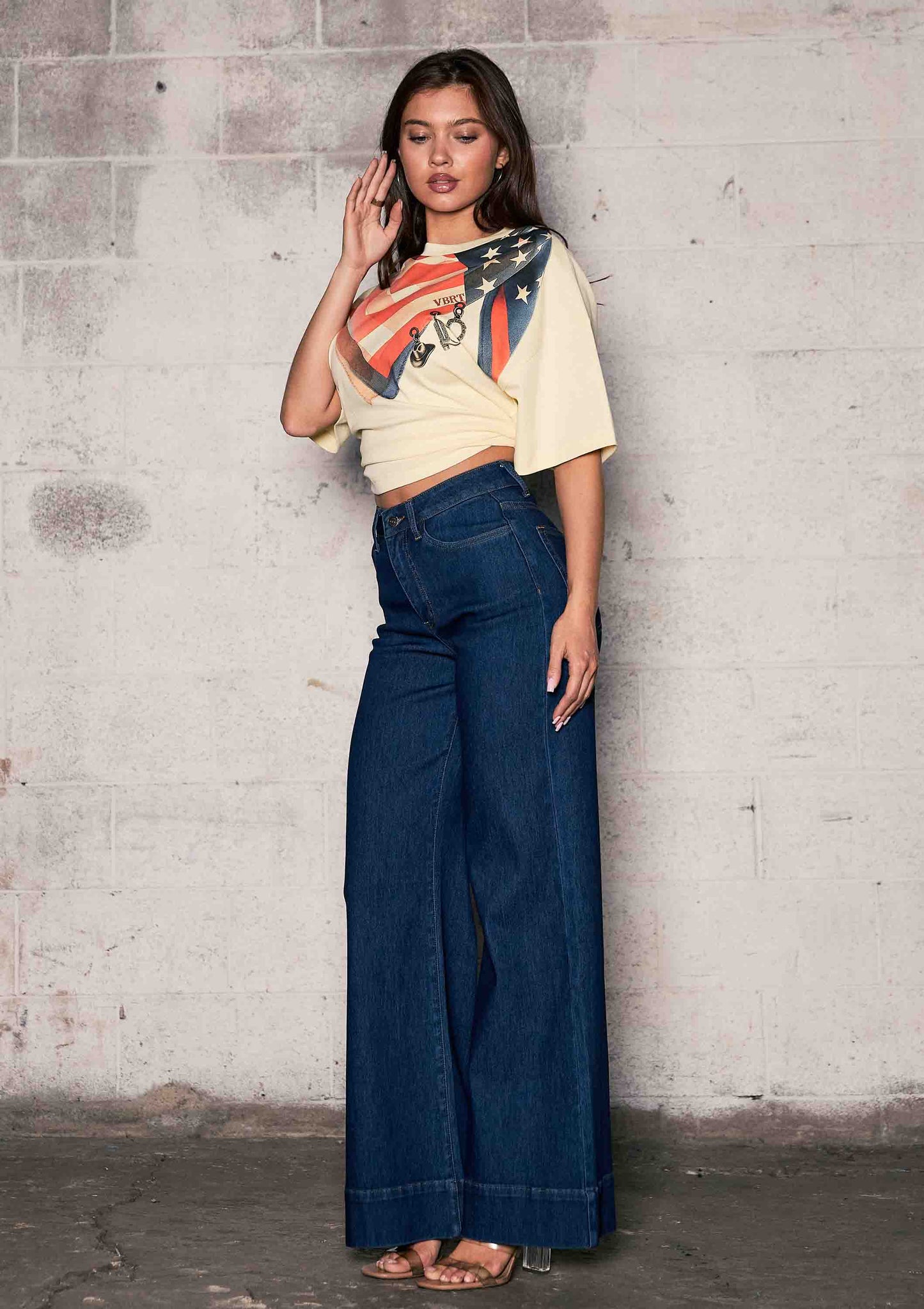High Rise Wide Leg Jeans