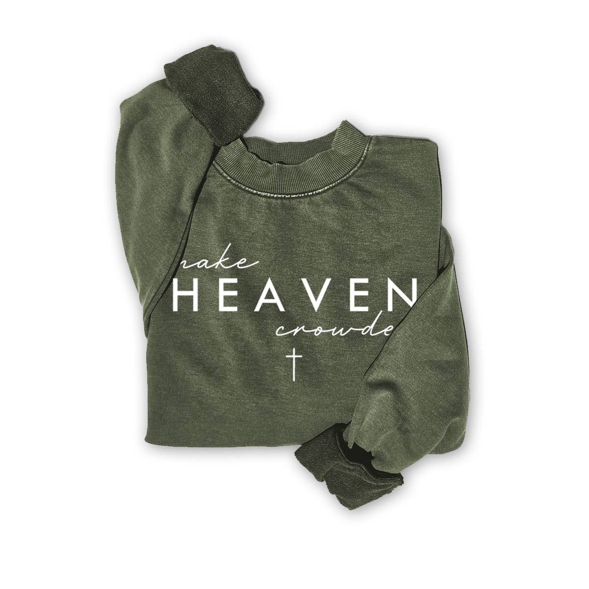 MAKE HEAVEN MINERAL GRAPHIC SWEATSHIRTS: MINERAL BROWN / S-M-L-XL(1-2-2-1)