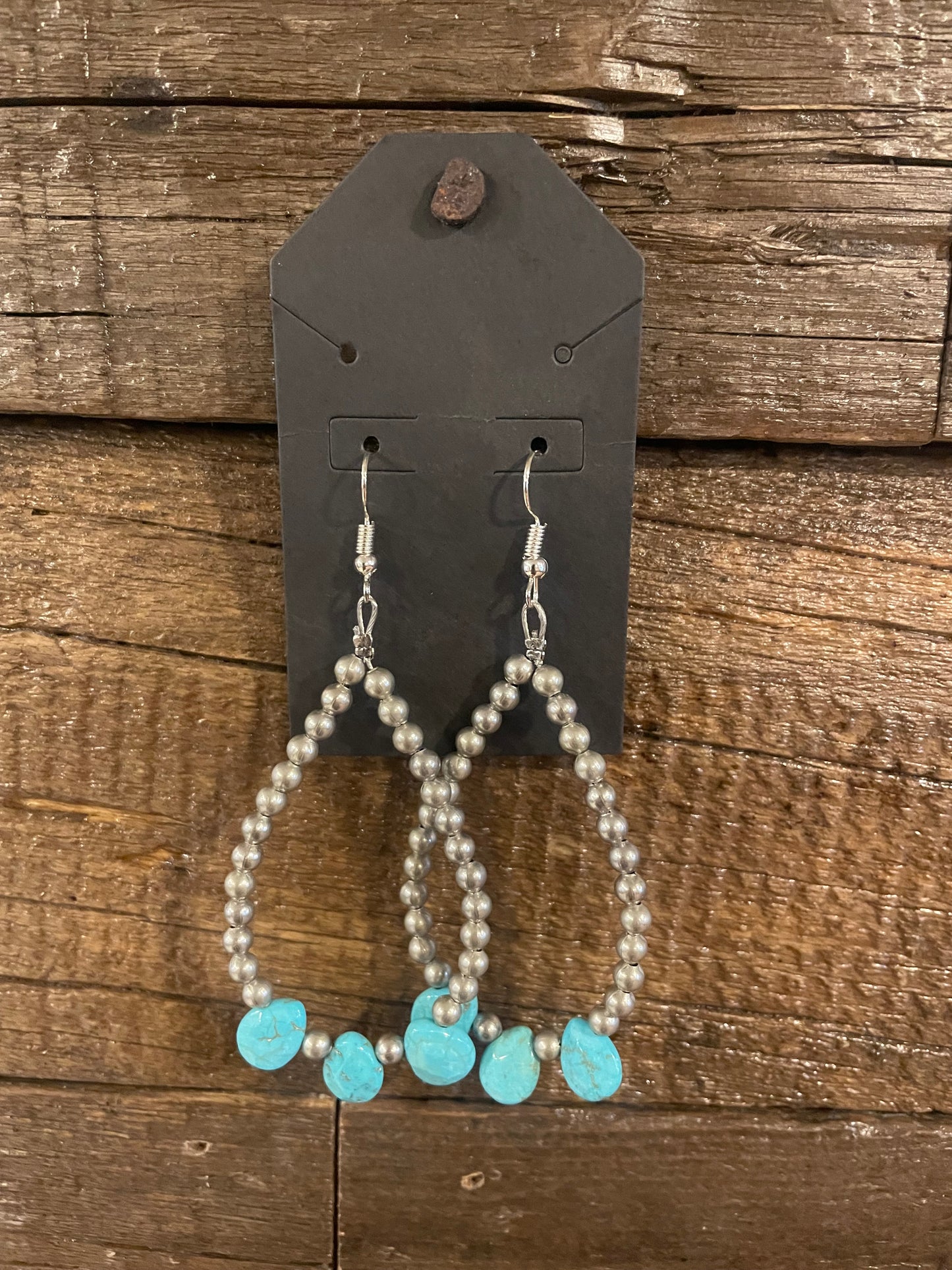 Turquoise tear drop earrings