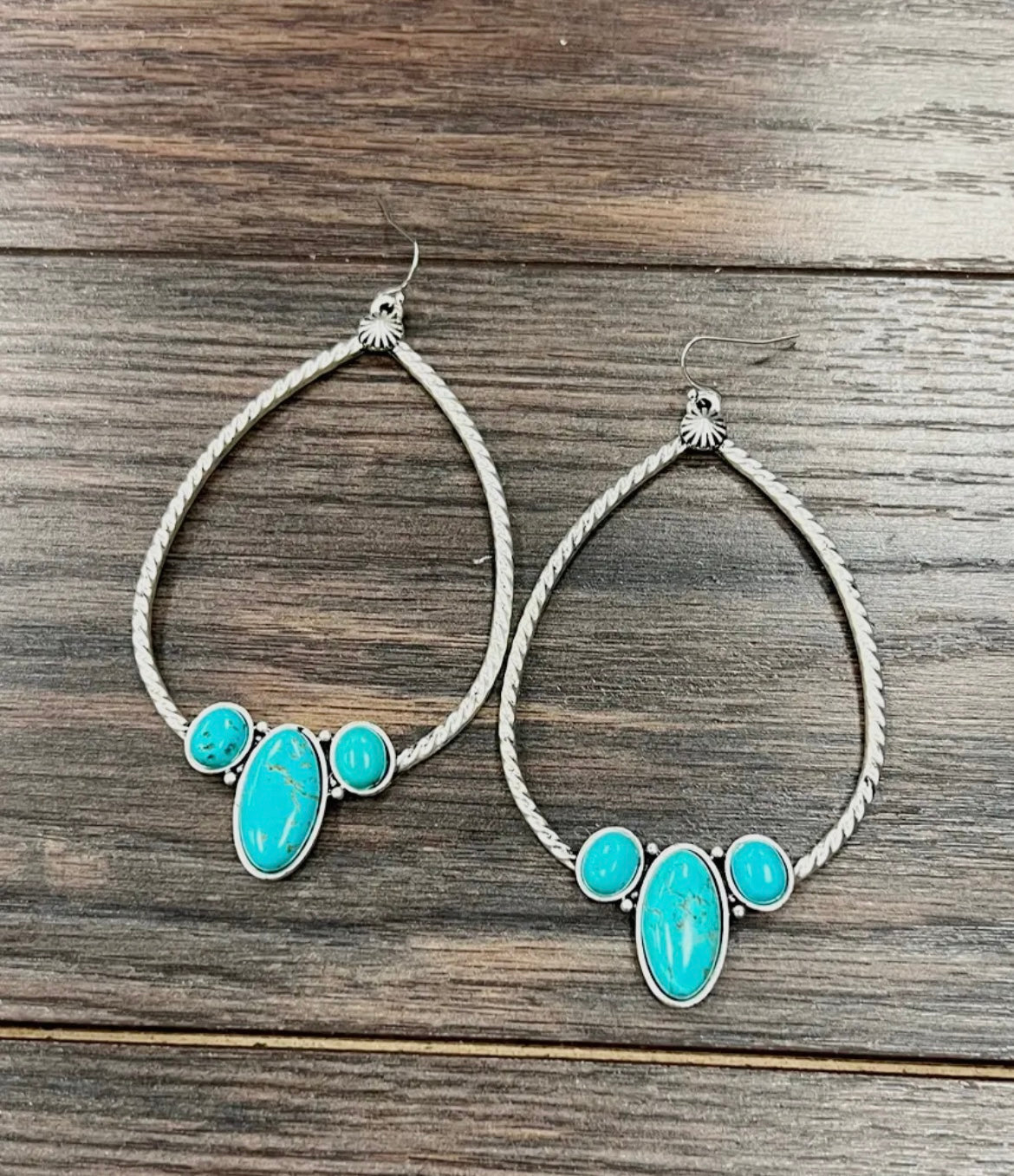 Bohemian turquoise earrings