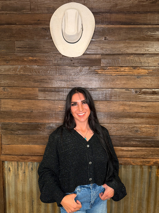 The Sparkle knit cropped sweater