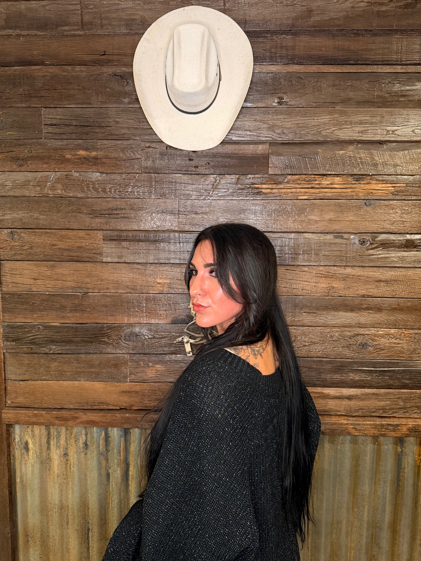 The Sparkle knit cropped sweater