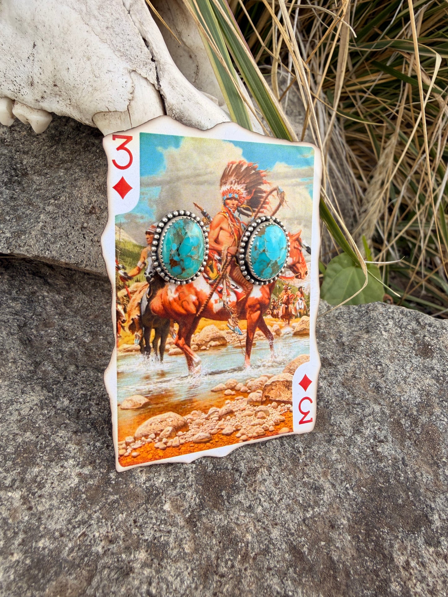 Turquoise Oasis studs
