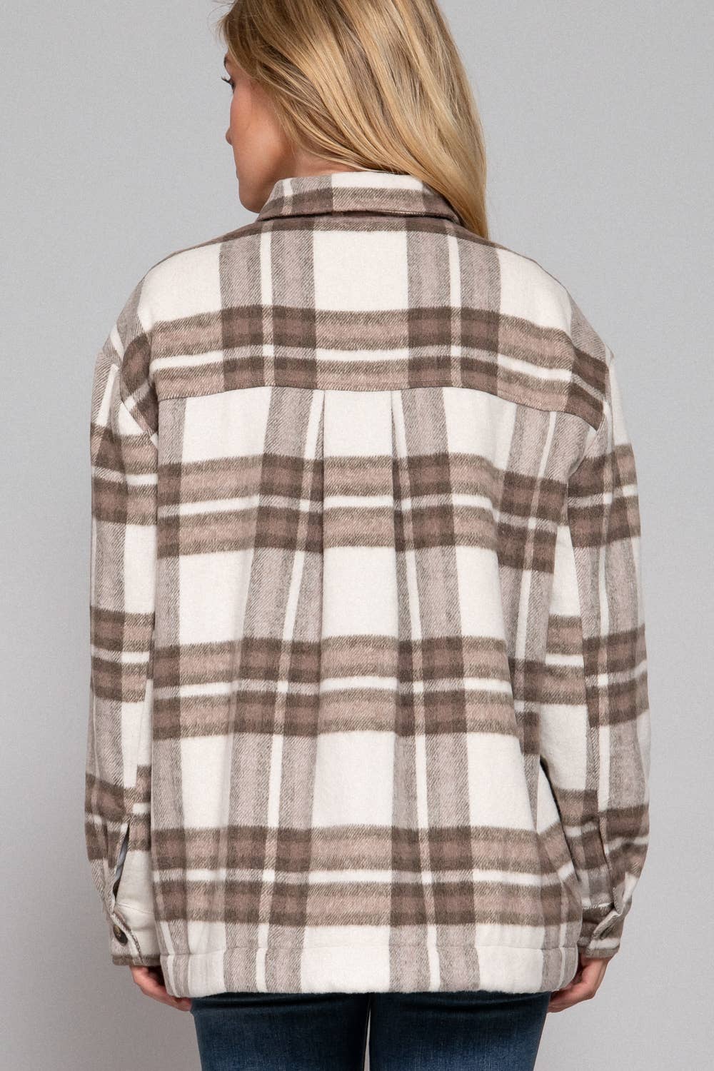 Plush Plaid Jacket