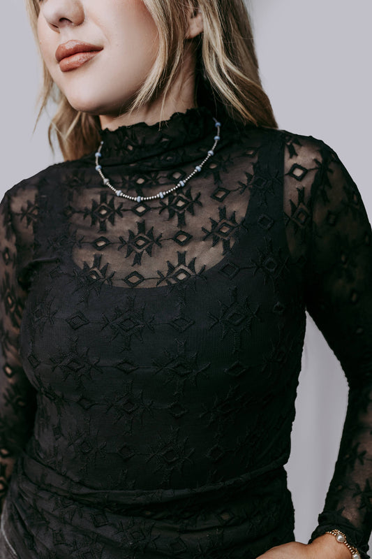Embroidery Lace Top