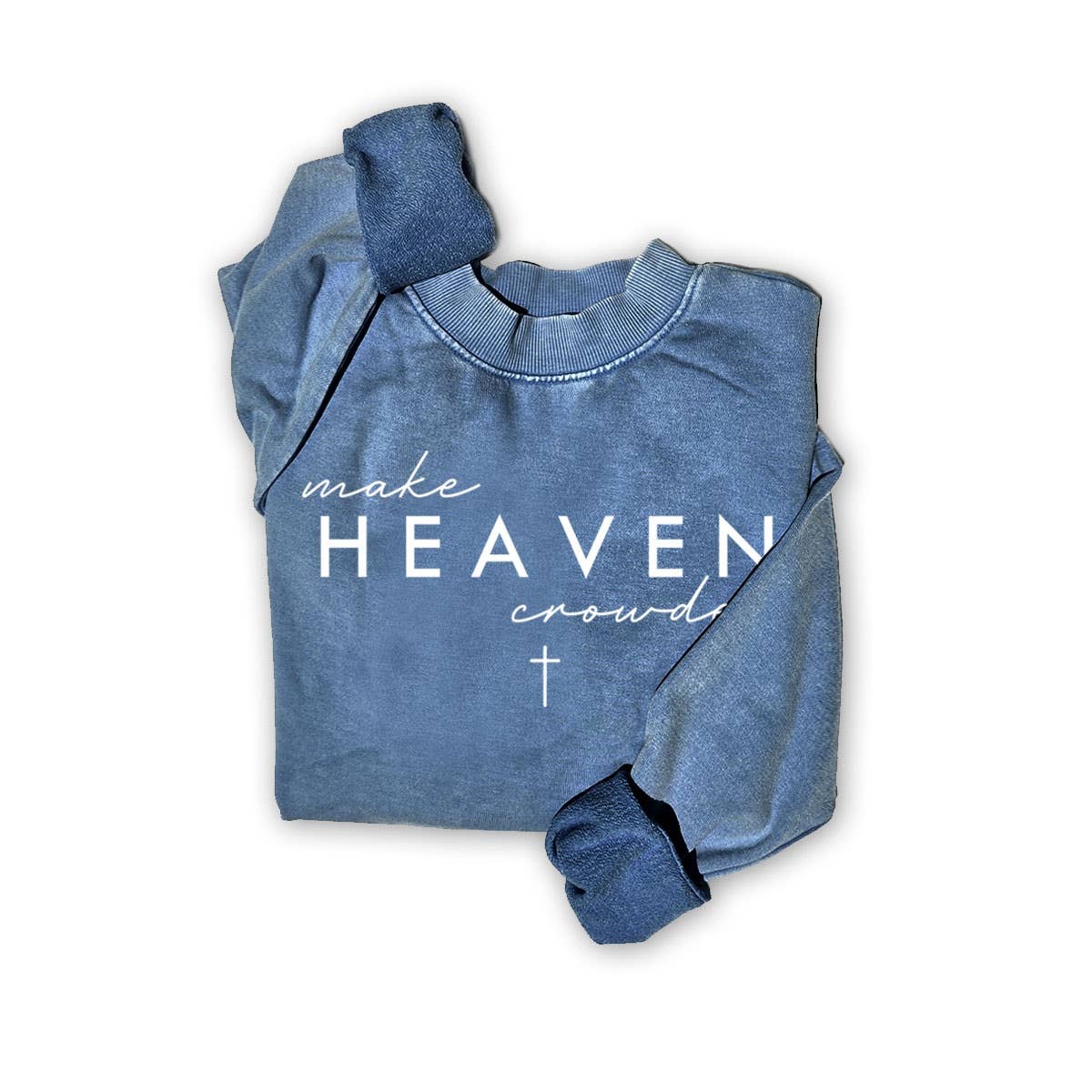 MAKE HEAVEN MINERAL GRAPHIC SWEATSHIRTS: MINERAL BROWN / S-M-L-XL(1-2-2-1)